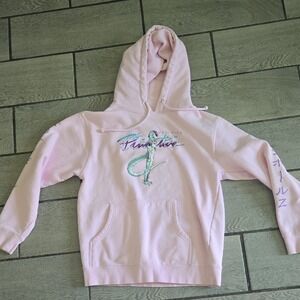 Primitive x Dragon Ball Z Frieza Pink Hoodie Sweatshirt Womens Small Anime DBZ